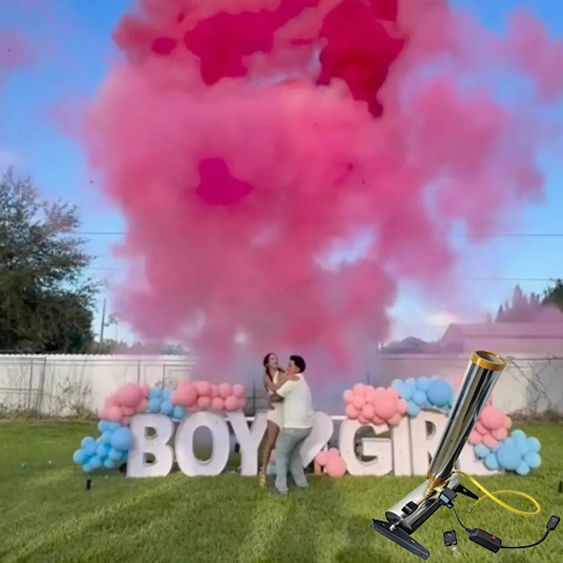 Electric Smoke Confetti Co2 Jet Cannon Powder Water Spray Machine Stage Effect For Gender Reveal Wedding Party Club