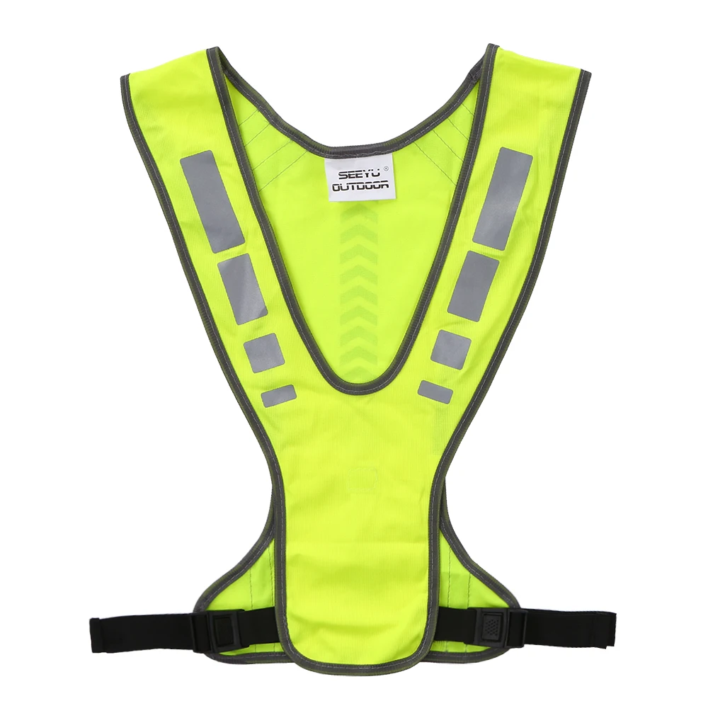 High Visibility Safety Vest Outdoor Sports Running Cycle Reflective Vest with  Reflective Running Vest safety running vest