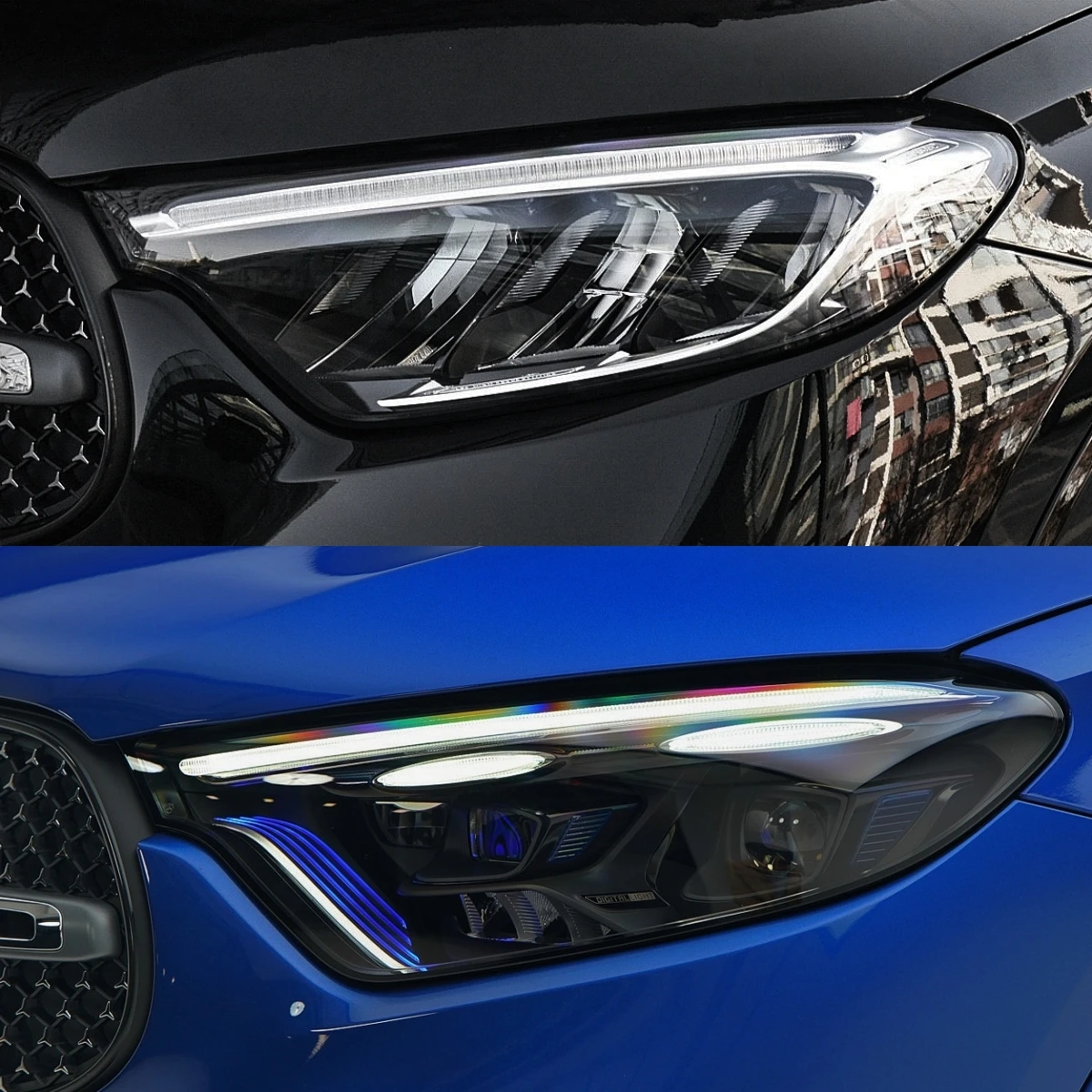 For Mercedes Benz GLC W254 2023 2024 GLC200 GLC260 GLC300 Car Accsesories Base Head Lamp Shell Back Casing Glass Lamp Shell