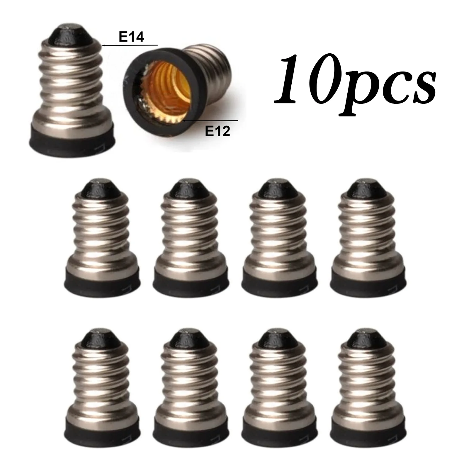 10Pcs Black E14 To …