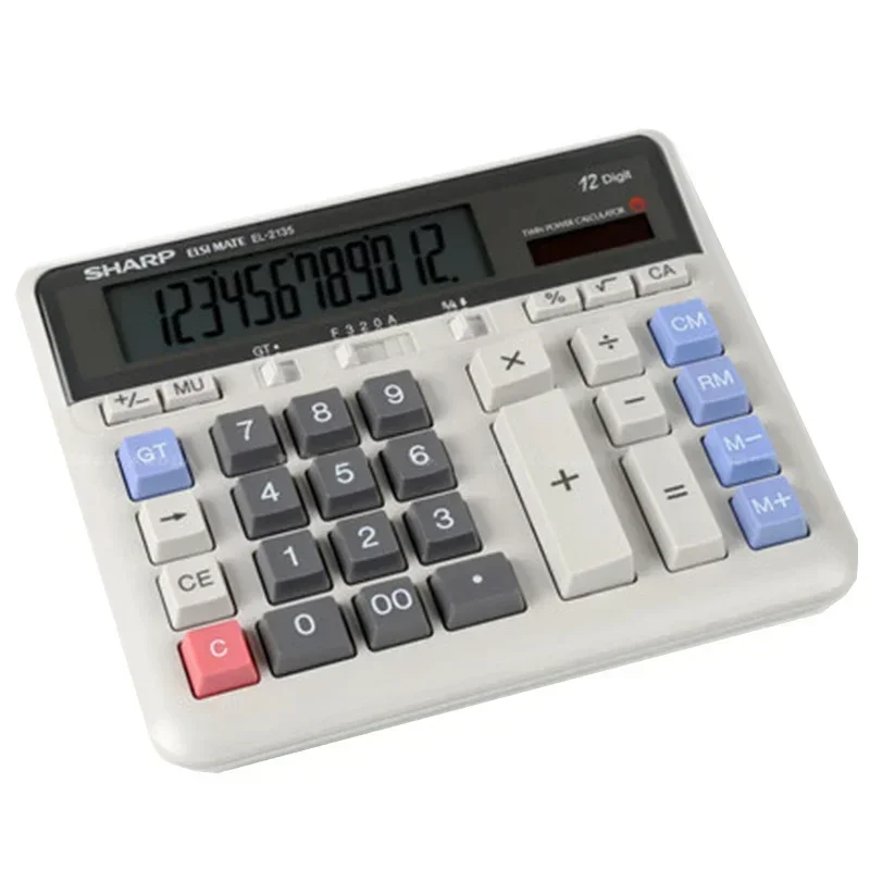 Sharp EL-2135 Computer Rekenmachine met grote knop Financiële boekhouding Speciale grote desktop Office Business Calculadoras