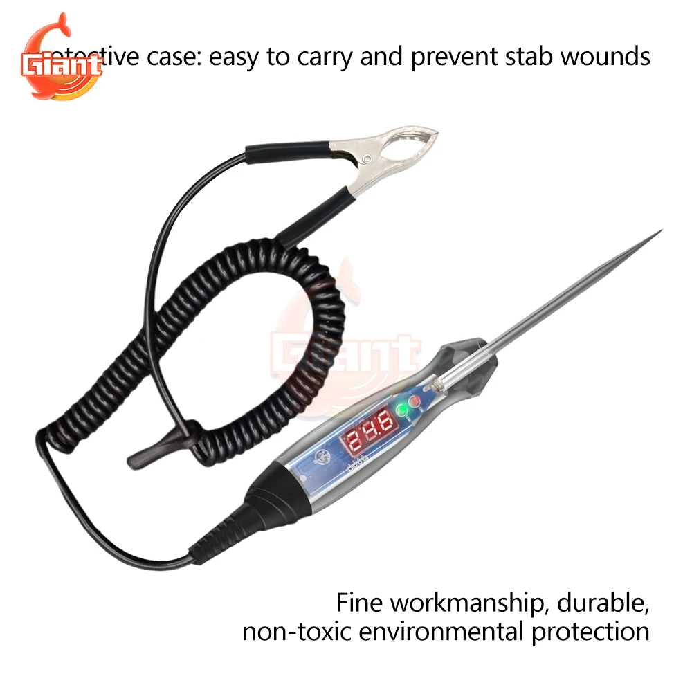 NS836 DC3-60V Digital Voltage Tester LED Lamp Electric Circuit Line Test Pen Portable Automotive Fault Diagnostic Repair Tools