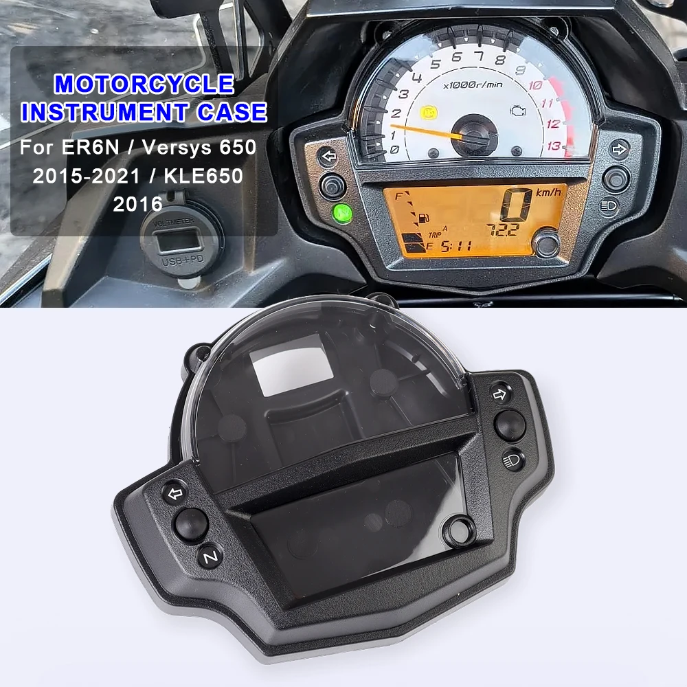 

Для Kawasaki ER-6N KLE650 2016, Versys 650 2015-2021: Корпус приборной панели мотоцикла, крышка спидометра, аксессуары