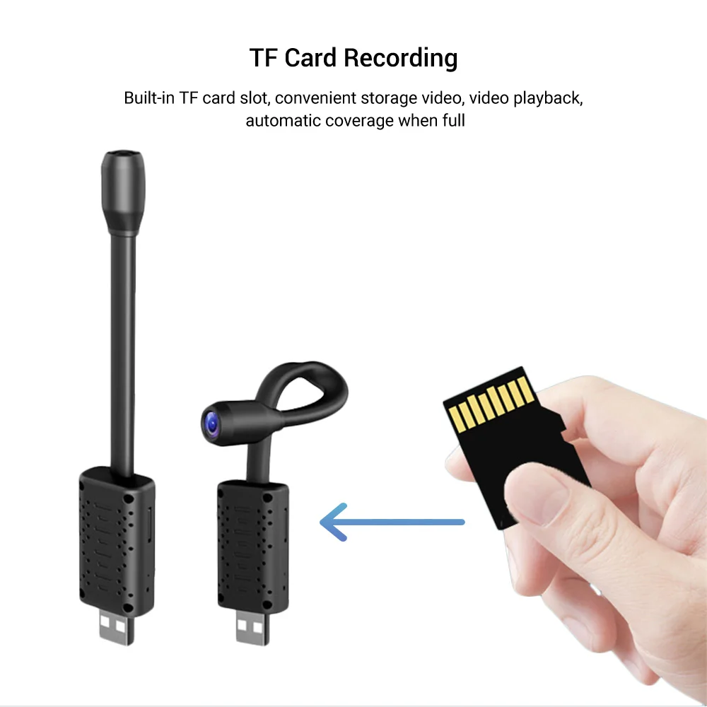 Saikiot V380 Pro WIFI invisible USB Camera 1080P Night Vision Wireless Mini Camera Home CCTV Security V380 Pro Mini Camera