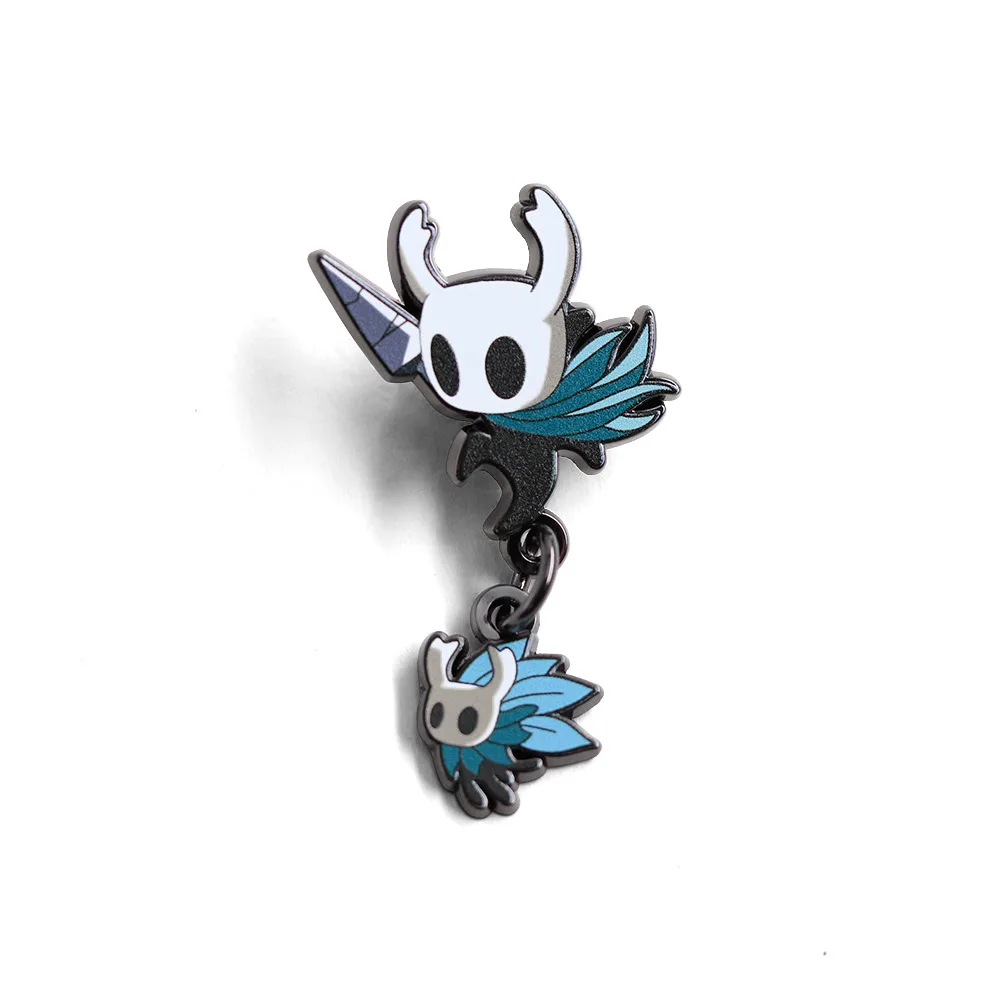 The Hollow Knight Creative Design Badge Cartoon Game Characters Lapel Pin Brave Warrior Wearing A Pendant Brooch Decoration Gift