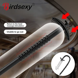 中空ペニスプラグen腸フラッシュシリコンスティックカテーテル尿道響拡張膨張男性マスターベーター大人の大人のおもちゃ 10ベストセールスシリコンサウンド-10