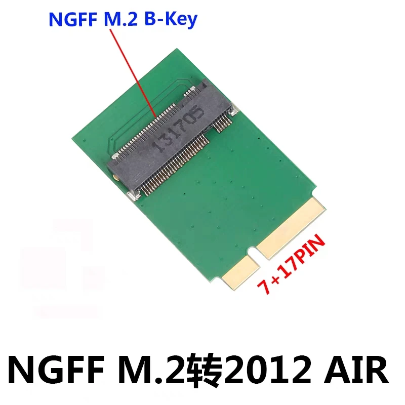 M.2 NGFF SSD to 17+7 Pin Adapter Card Board For Macbook AIR 2012 A1466 A1465