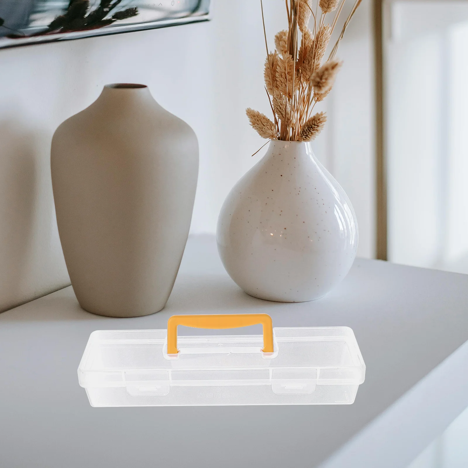 

Plastic Tool Box Clear Small Parts Organizer For Screws Nails Hardware Storage Large Capacity Portable Toolbox For Home