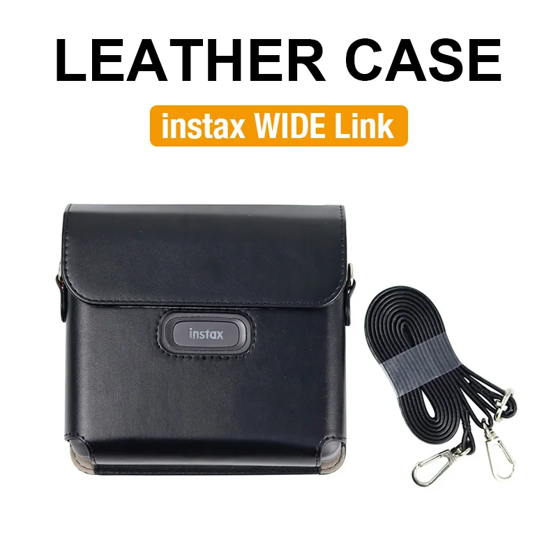 

Instax Wide Link PU Leather Camera Case Soft Protective Case with Strap CAA87