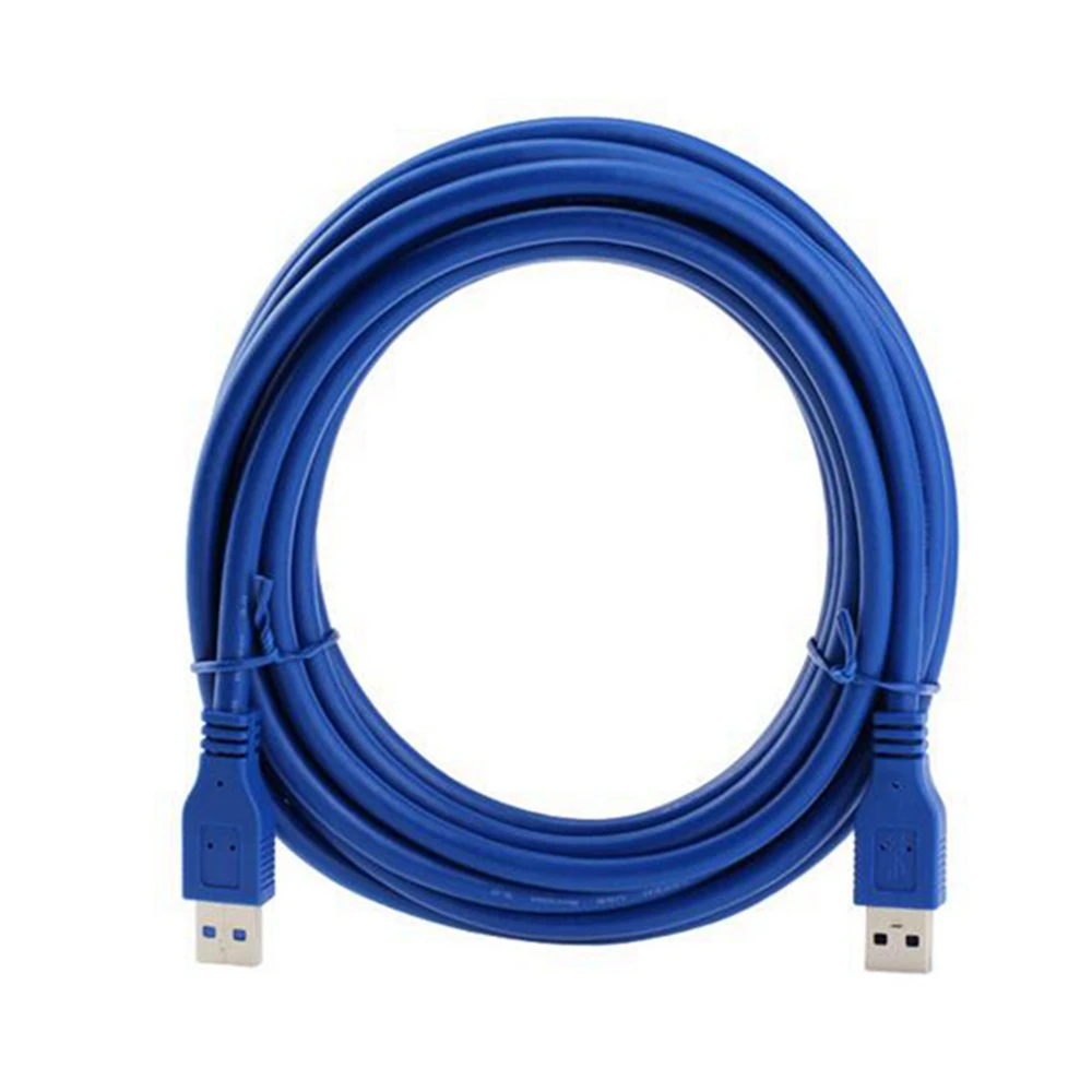 

Extension cable USB3.0 data cable A male to A male USB high-speed transmission blue circular cable 0.3m 1m 3m 5m