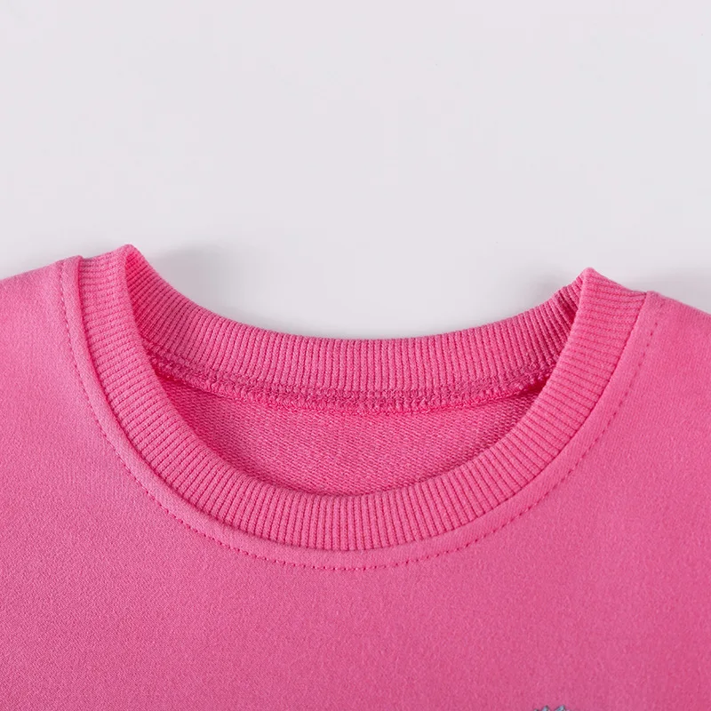 2025 Nuovo autunno rosa abito in pizzo rosso topo cartone animato europeo e americano 100 cotone morbido e carino abito stampato