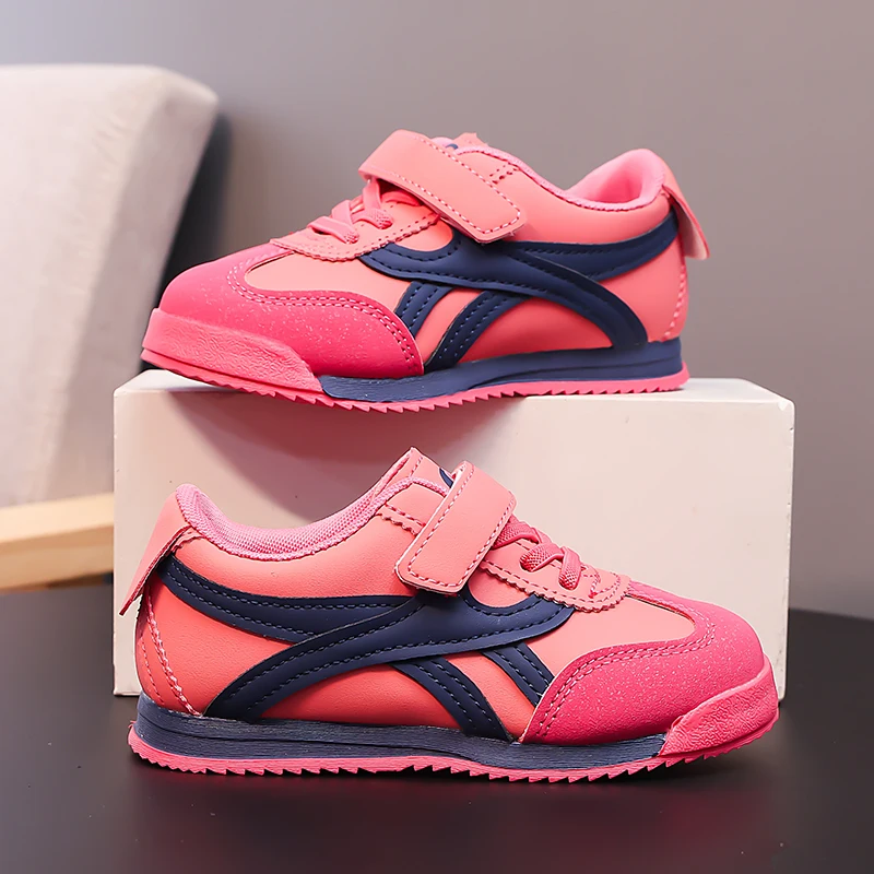 ฤดูใบไม้ร่วงสีเหลืองรองเท้าเด็กวัยหัดเดินเด็กห่วงรองเท้าผ้าใบน้ําหนักเบาสาว Low Cut รองเท้าวิ่งรองเท้าเด็ก Trainers zapatillas de deporte