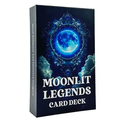 Moonlit Legends Oracle Cards Moon Messages Card Games 57-Cards 12x7cm