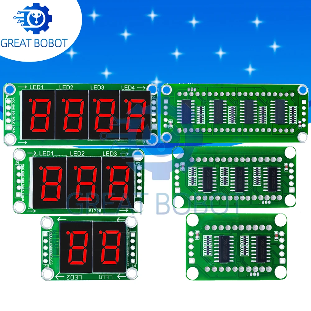 74HC595 2-Digit LED Display Module – Static-Drive 2/3/4-Segment (Arduino-Compatible, 100% New)