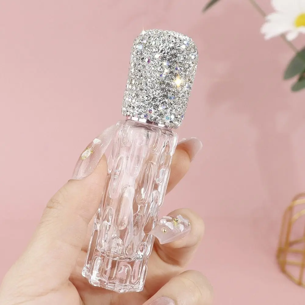 

Creative Rhinestone Bottle Empty Refillable Rhinestone Oil Diffuser Bottle Leak-proof Decorative Empty Bottle Container