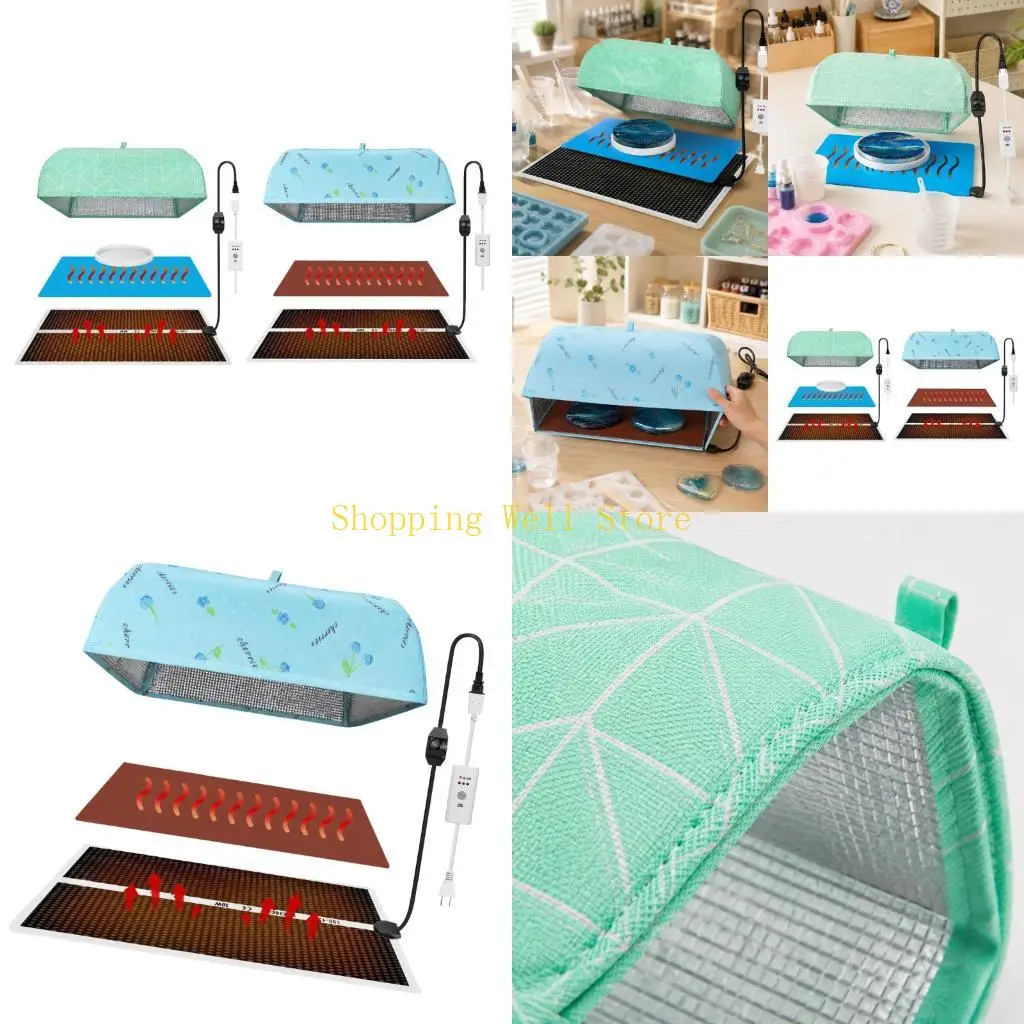 KX4B Epoxy Heating Pad Set with Resin Curing Mat and Cycle Controls, Insulated Cover for Contained Resin Curing Project