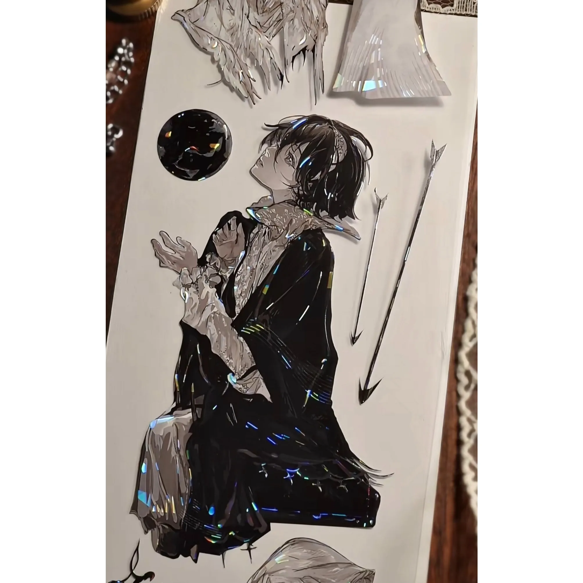 1 Loop Handsome Fox-fairy Man Boy Shiny Washi PET Tape Shell Light