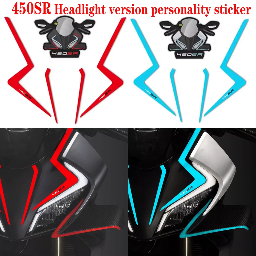 For CFMOTO 450SR 450SRS Headlight version personality sticker  Suitable for 450SR decal headlight cover modification stickers