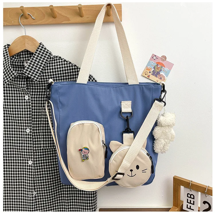 Nieuwe Japanse Stijl Harajuku Kitten Tas Meisje Hart In Schattige Bosstijl Literair Schoolmeisje Crossbody Tas Kleine Verse Tas