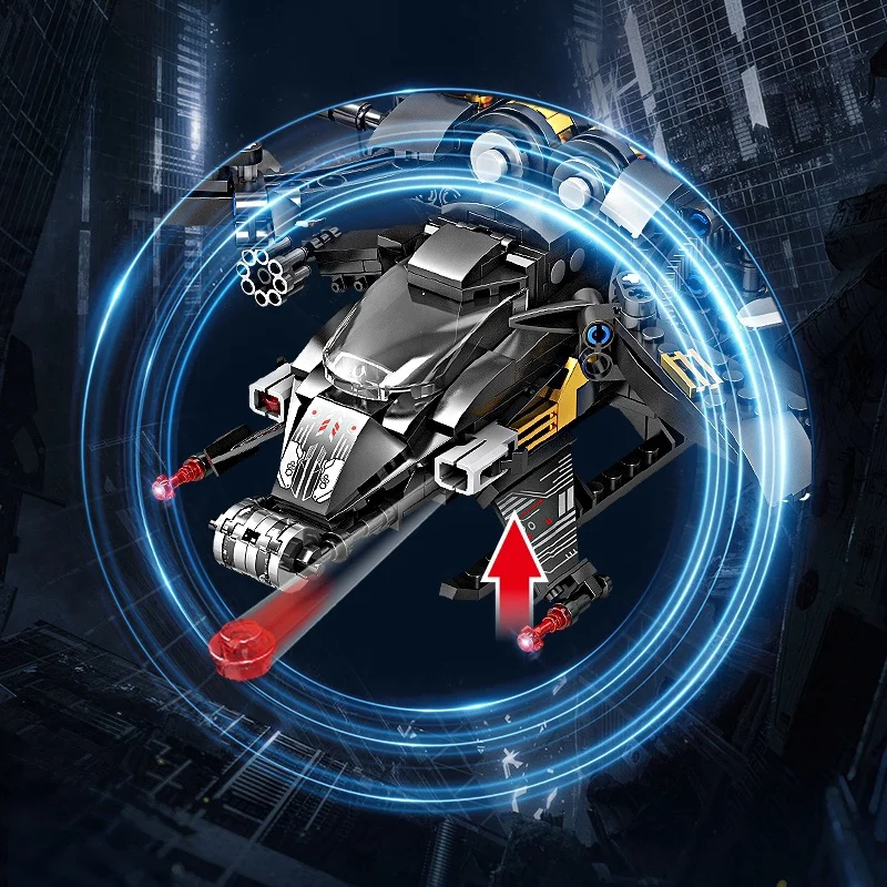 458pcs Technical Science Fiction Series Aricraft Starfighter Variable Mecha MOC Assembly Building Block Birthday Christmas Gifts