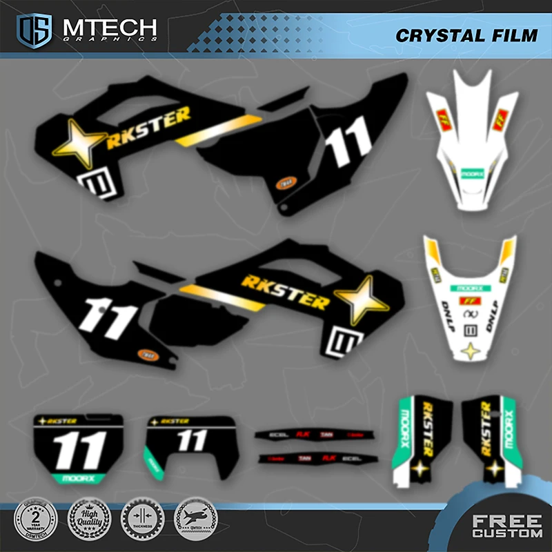 

DSMTECH For Husqvarna 2023 2024 TC FC 2024 2025 TE FE 125-450cc Motorcycle Graphics Decal Stickers Kits 003
