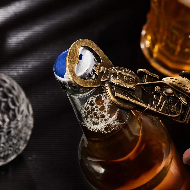 Металлическая открывалка для пива, веселая металлическая открывалка для пива, винтажные мотоциклетные подарки для мужчин на День отца (3 шт.)