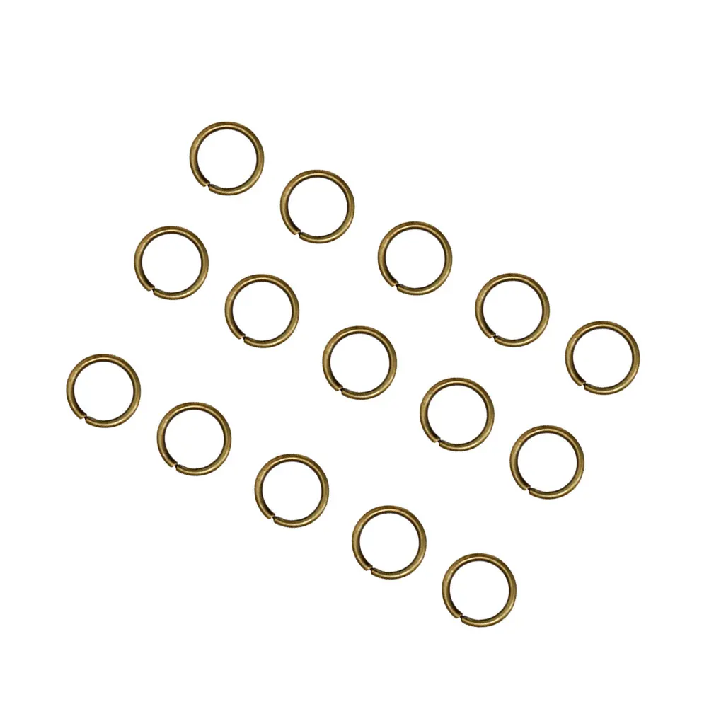 

200 Pcs Metal Key Ring Chain Circle Split Rings Stainless Steel Open for Jewelry