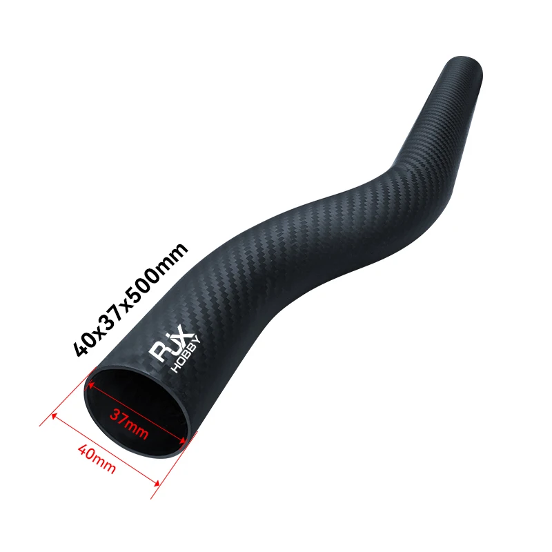 Bras de Drone courbé personnalisé en Tube de Fiber de carbone en forme de S, pour modèle d'avion FPV RC, support de train d'atterrissage de forme spéciale RJX