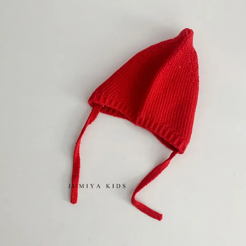 Fall and Winter Baby Instagram Style Simple Boys and Girls Cute Breathable Comfortable Solid Color Knitted Wool Hats