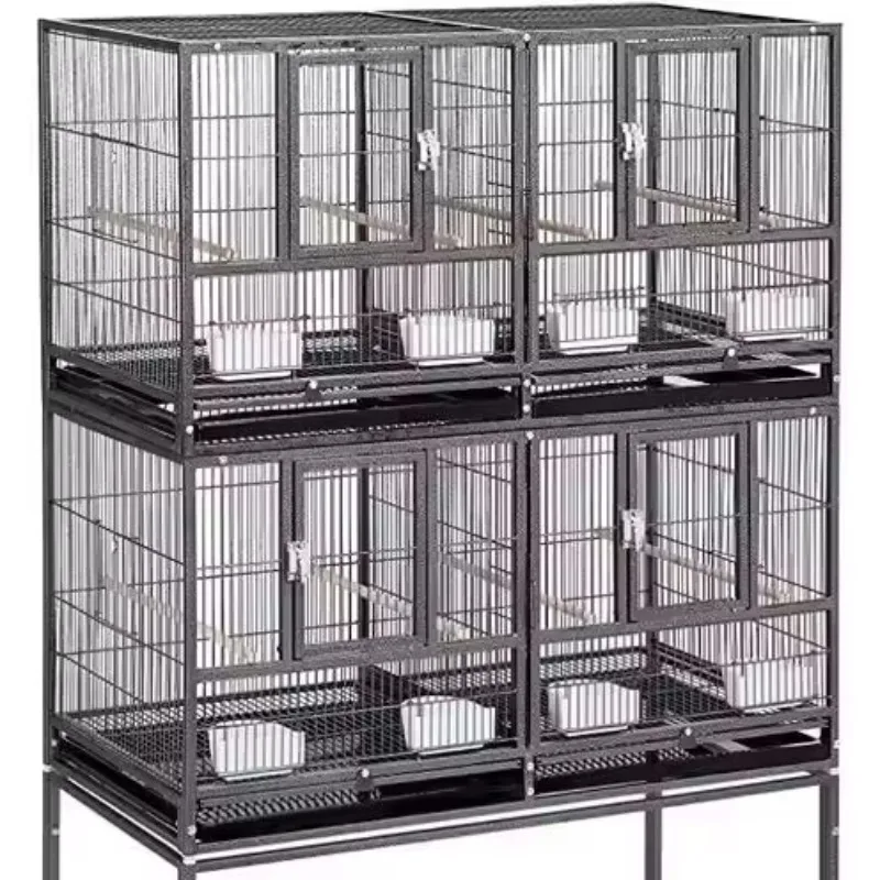 Large Pet House Birds Stackable Bird Cage Canary Breeding Cages Movable Splice Pigeon Parrot Bird Breeding Cage Sale