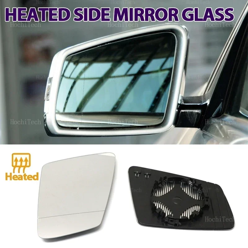 Para Mercedes-Benz A B C E GLA CLS W176 W246 W212 W204 W221 W218 Vidro do Espelho Retrovisor Lateral Esquerdo e Direito Acessório Automotivo