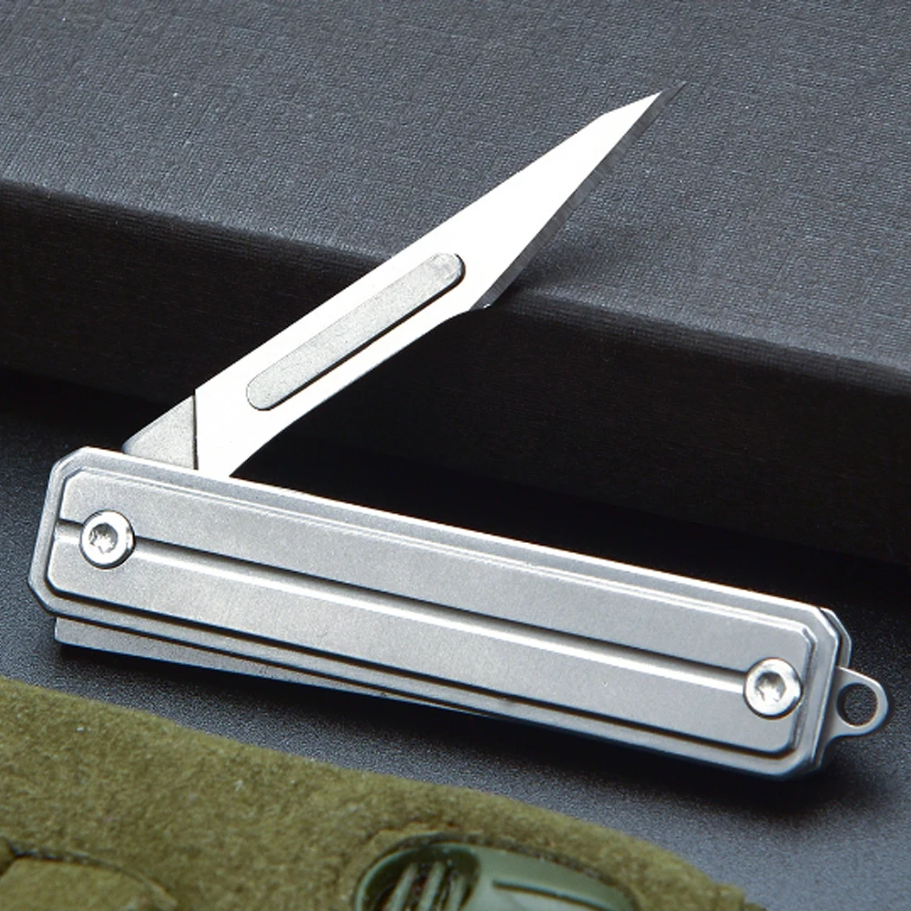 Mini Stainless Steel Surgical Knife Outdoor Camping Portable Open Box EDC Medical Knife with 10pcs Blades