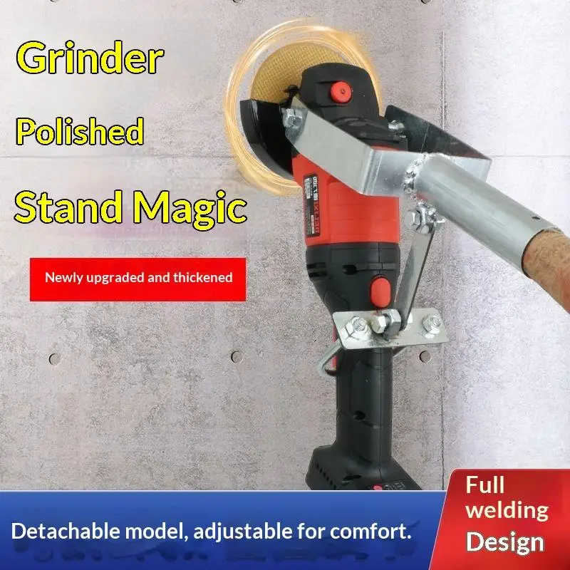 NEW SALE Angle Grinder Bracket With Modified Extension Rod For Standing Control, Adjustable 0-Degree Extension Handle 1PC