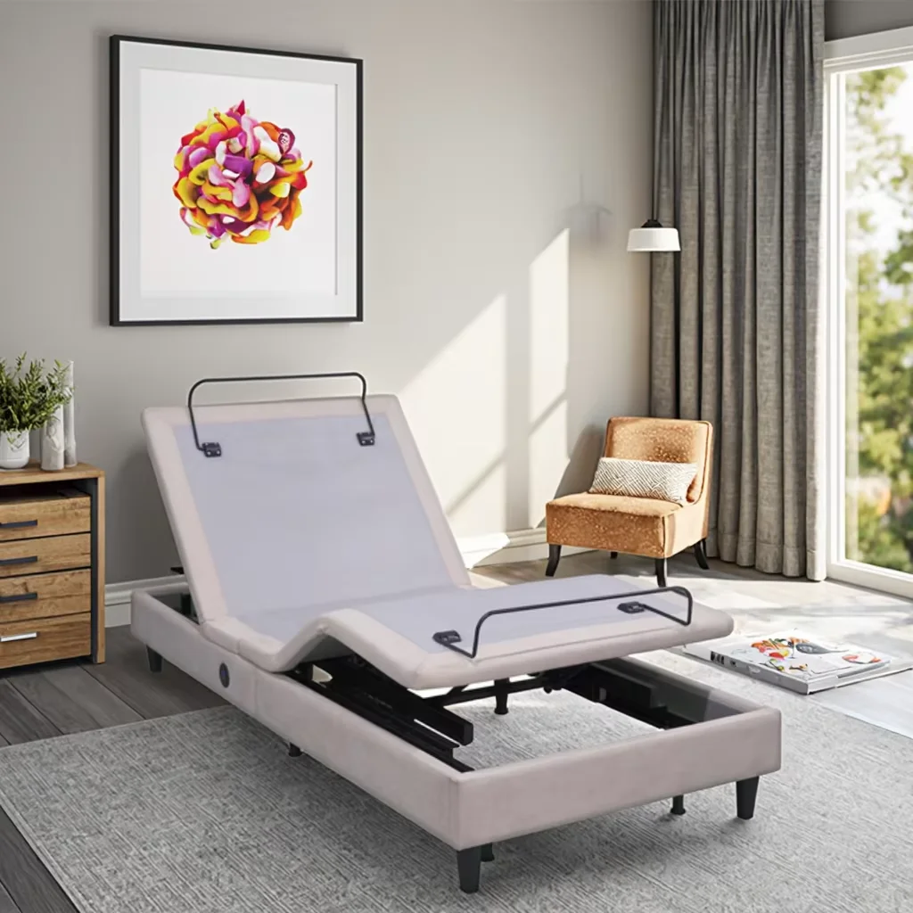 

Adjustable Bed Frame With Massage Factory Wholesale Customize Home Bedroom Furniture Foldable Bed Base