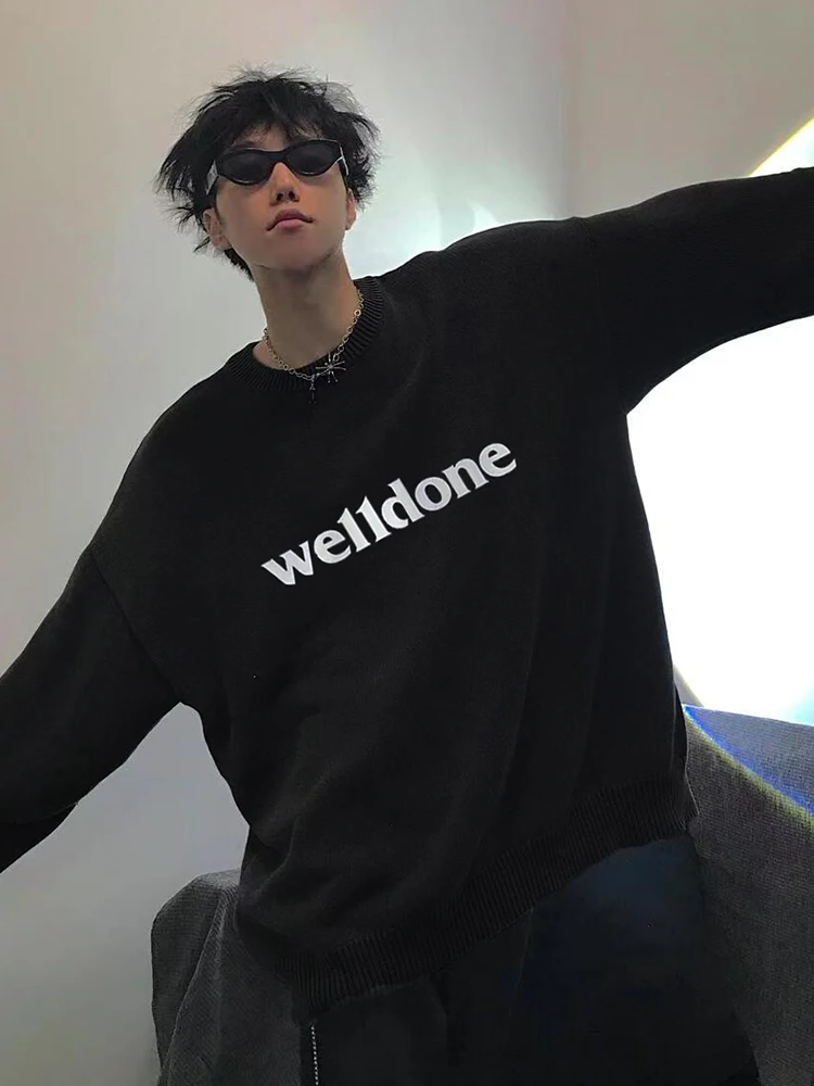 

Мужская толстовка оверсайз с круглым вырезом и флисовой подкладкой Tra Brand, осенняя модная уличная одежда, молодежная повседневная хлопковая толстовка