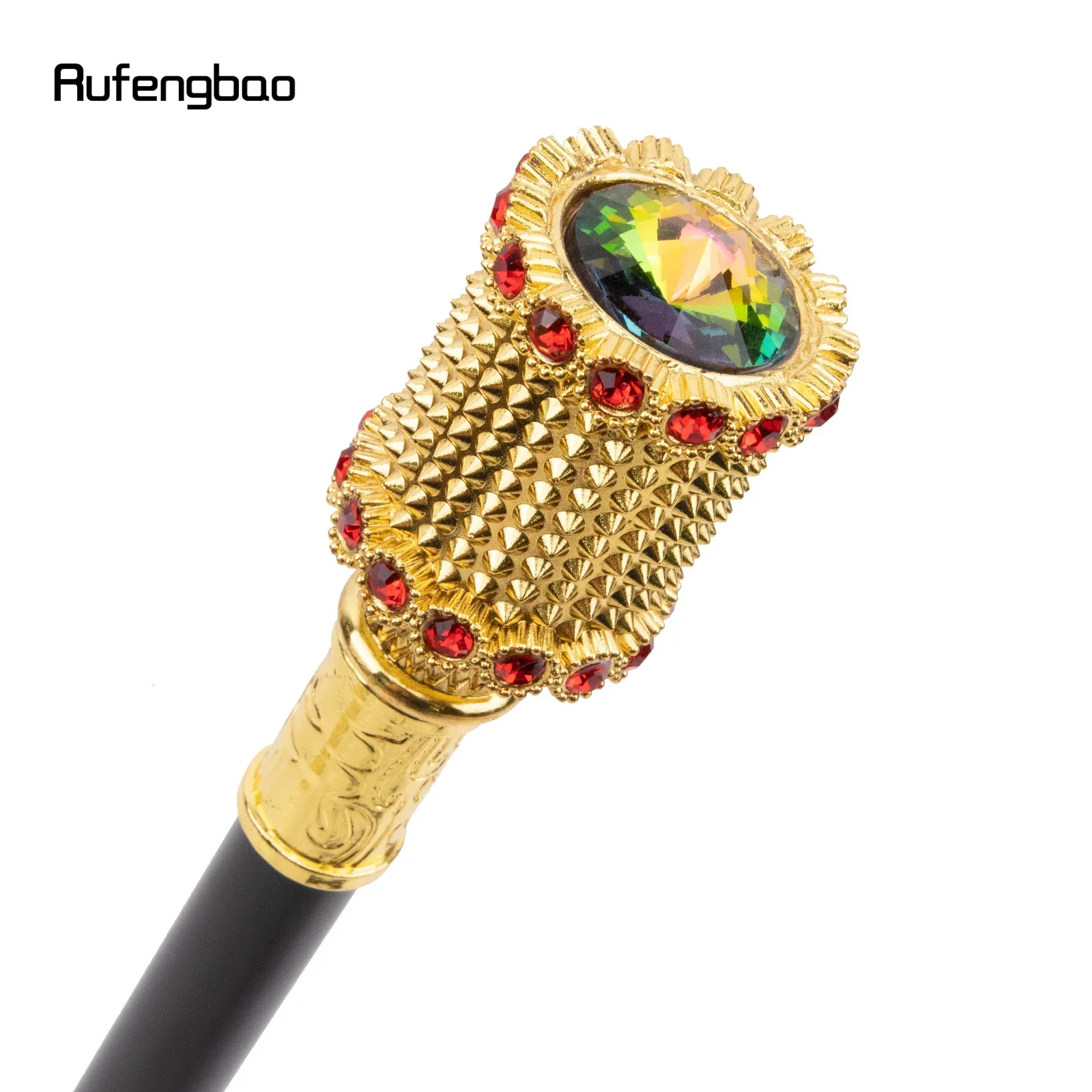 الذهبي الأحمر الاصطناعي الماس عصا للمشي الأزياء الزخرفية عصا للمشي شهم عصا الزخرفية ل تأثيري 94 سنتيمتر