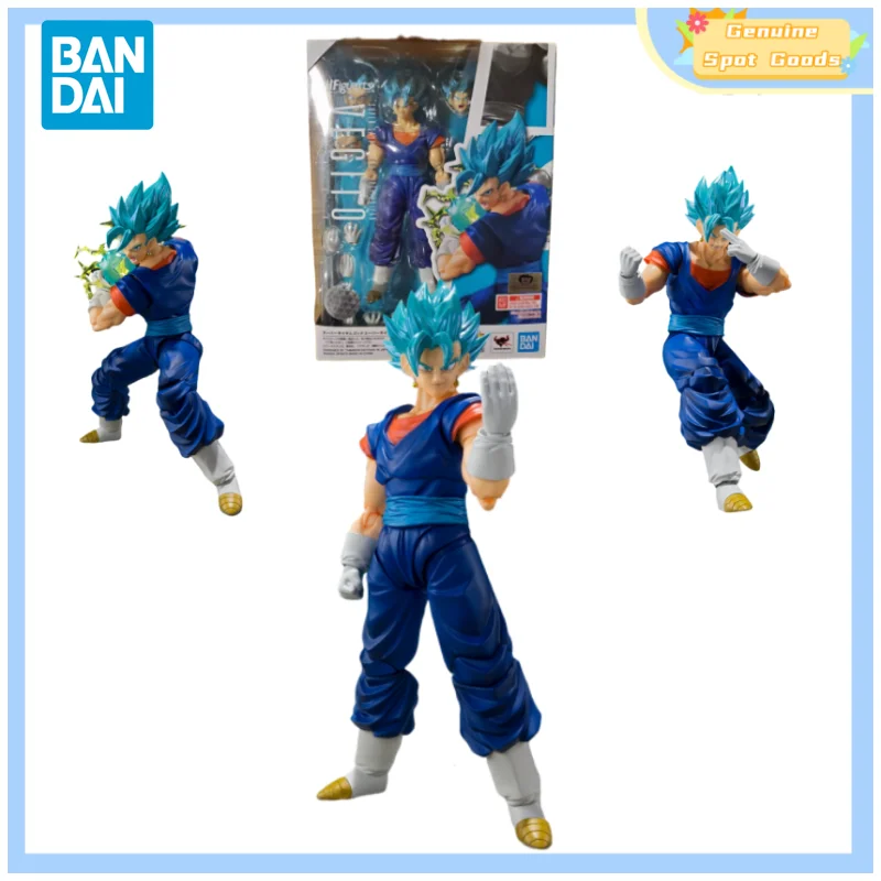 Genuine Bandai  Dragon Ball SHF Super Saiyan God VRGITO Anime Action Figures Model Toy Collectible Gift for Toys Hobbies Kid