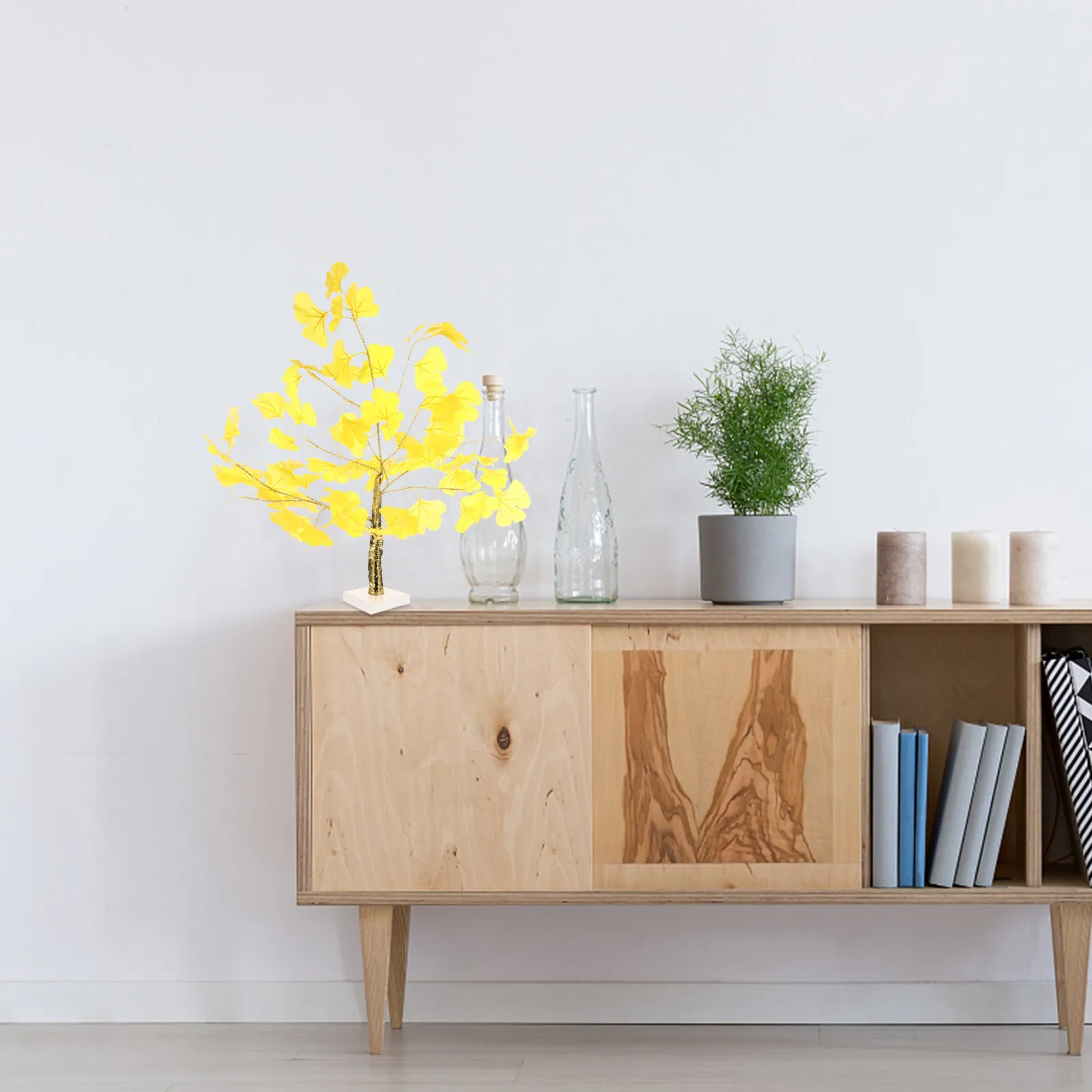 

1Pcs Ginkgo Tree Lamp LED Warm Light Decorative Ambient Light Simulation Tree Shape for Desktop Adornment Holiday Event Use