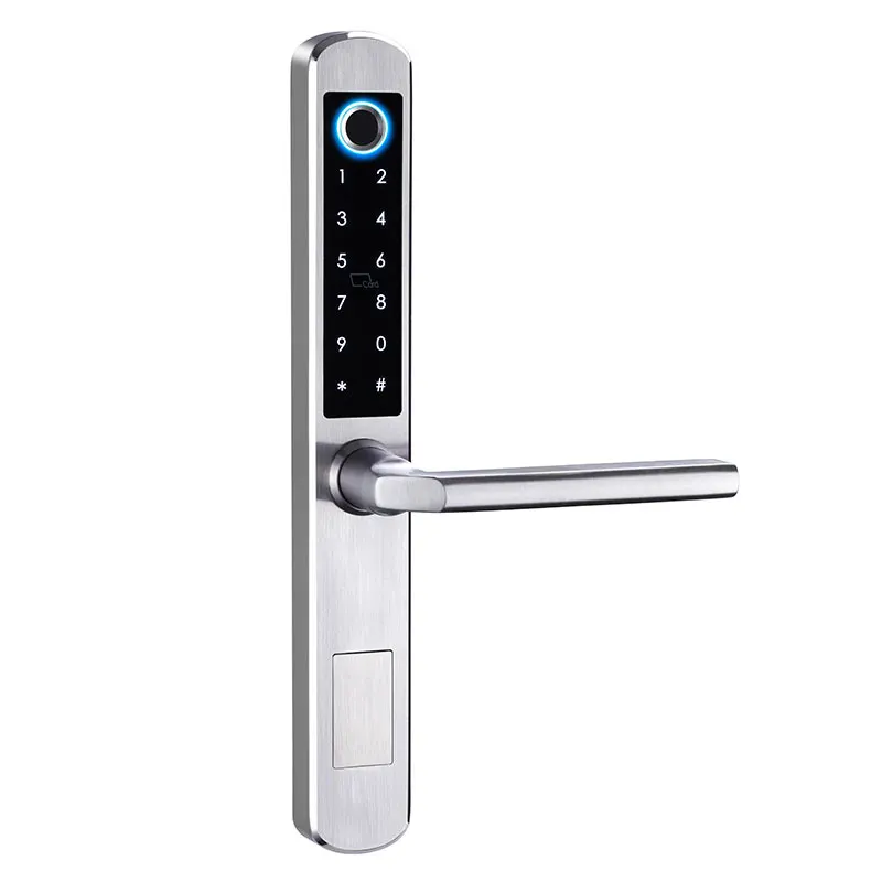 

Smart Wifi newest design fingerprint lock electric smart door lock with 8 Languages