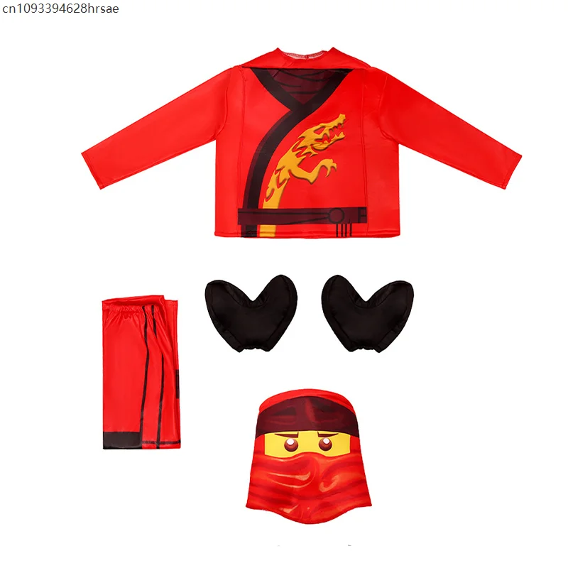 2025 신상품 남자아이 히든 워리어 카이 의상 팬시 드레스업 키즈 닌자 로이드 할로윈 코스튬