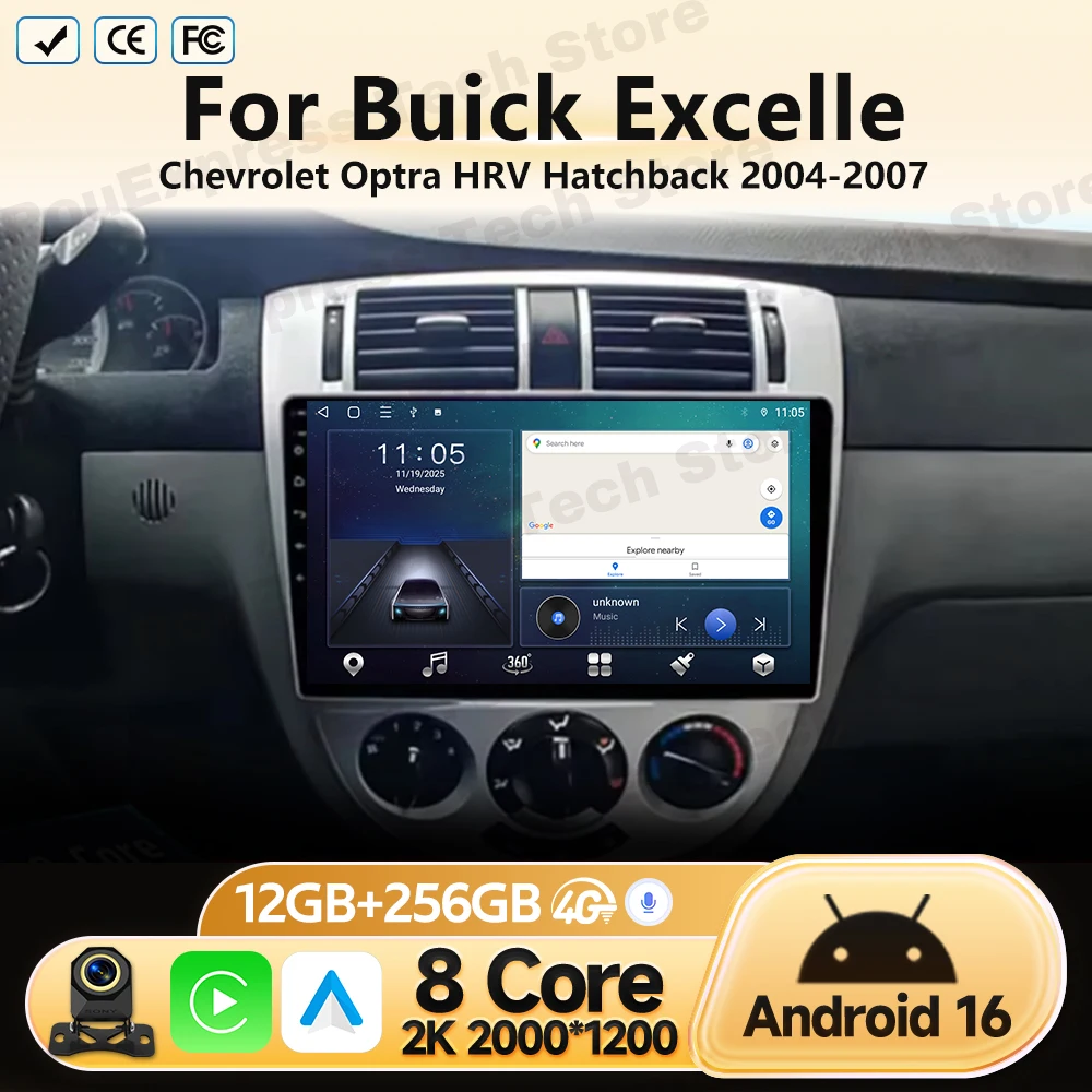Car Android For Buick Excelle Chevrolet Optra HRV Hatchback 2004 2005 2006 2007 Multimedia Video Player Radio Navigation GPS 4G