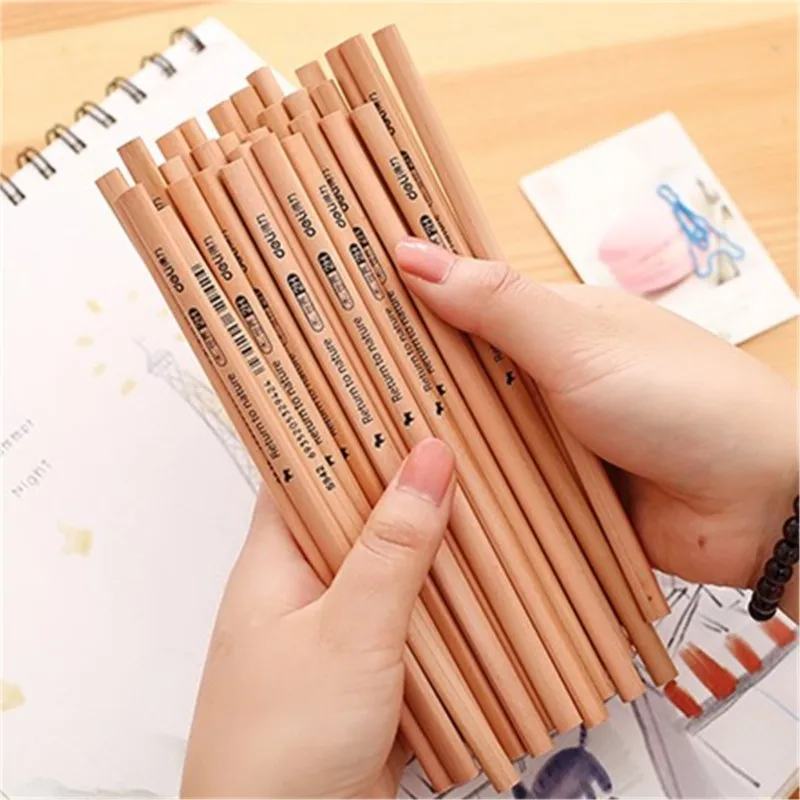 

30pcs Set Pencils Black HB 2B 2H Art Drawing Writing Sketch Non-toxic Triangle