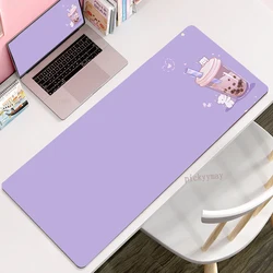 Mouse Pad Purple Large Office Mousepad Drinks Keyboard Mat Kawaii XXXL Mouse Mats 30x80cm Rubber Desk Pad Design Desk Rug