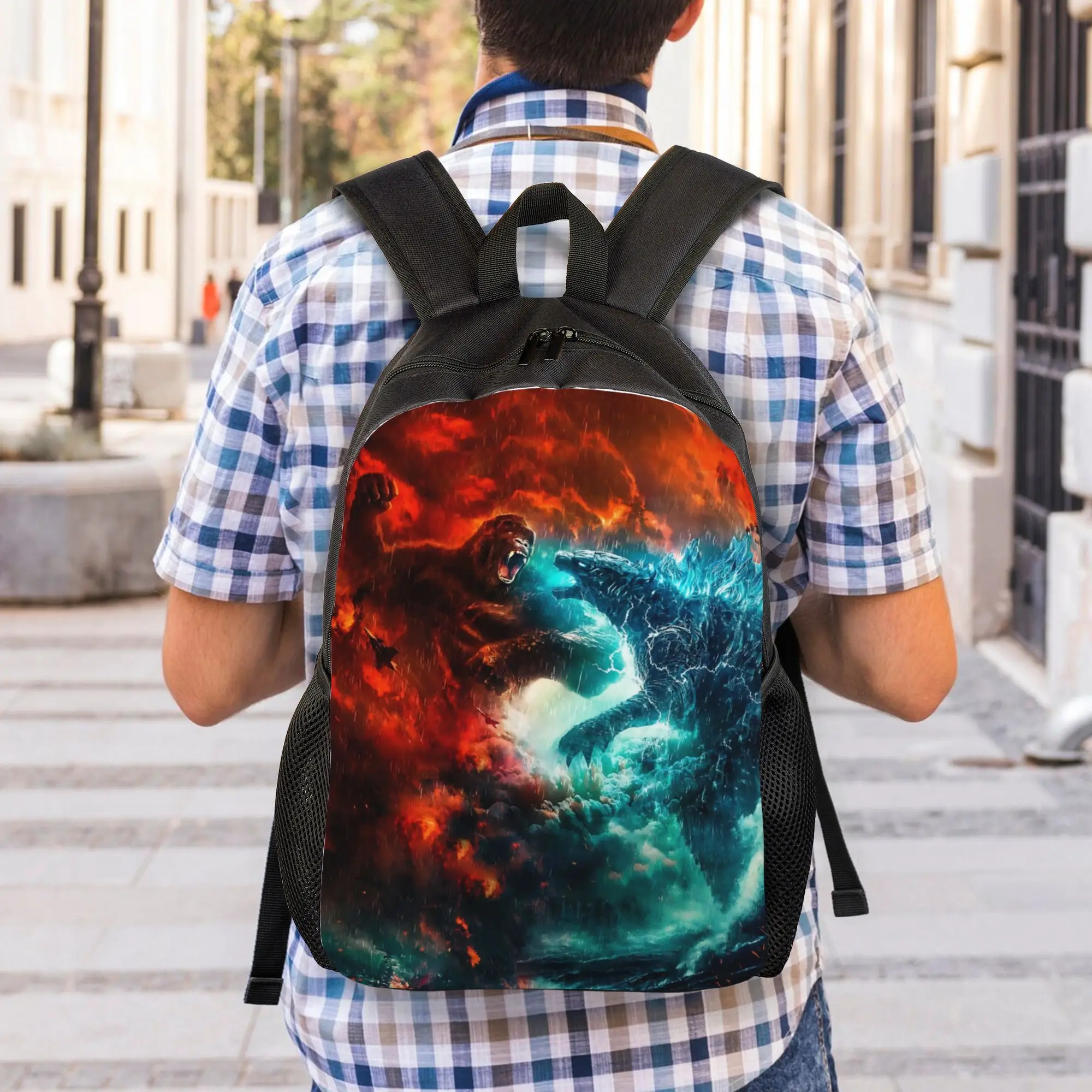 1Piece Backpack BlueSpine New School Year Knapsack Office Work  GODZILLA Gift New Term Starts view 5