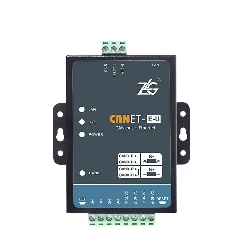 ZLG CAN bus to Ethernet Industrial Grade High Performance Ethernet to CAN Converter CAN-bus Analyzer Free Software CANET Series