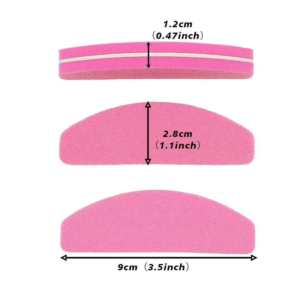 5/10/20 個プロフェッショナルピンク爪やすりポリッシュブロックスポンジ女性マニキュアツールマニキュア UV ジェルライム a Ongle 卸売ツール