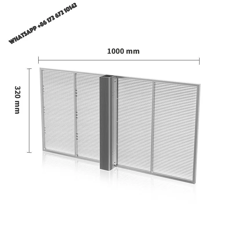 High Brightness Full Color Glass Shop Window Retail Stores Flexible Led Advertising Display Wall Indoor Led Transparent Screen