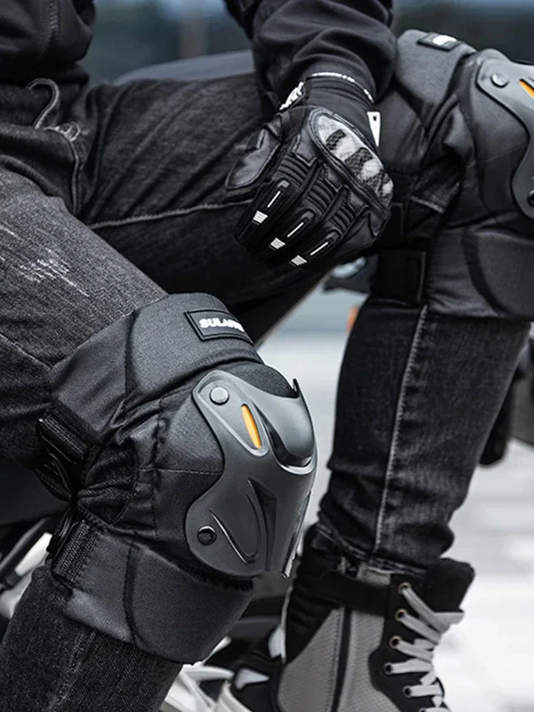 AliExpress WEFITON 1Pair Electric Bike Motorcycle Motocross Racing Knee Elbow Guards Pads Braces Protective Gear Black Mountain Biking Racing