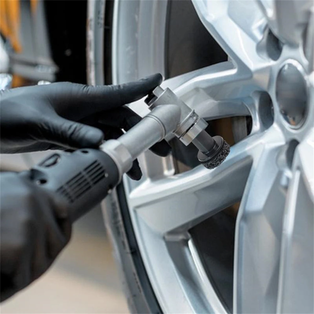 

Auto Wheel Hub Brush Car Wheel Hub Grinder Rust Grinding Removal Tool Brake Grinding Cleaner Kit Rust Remover Polishing Tool