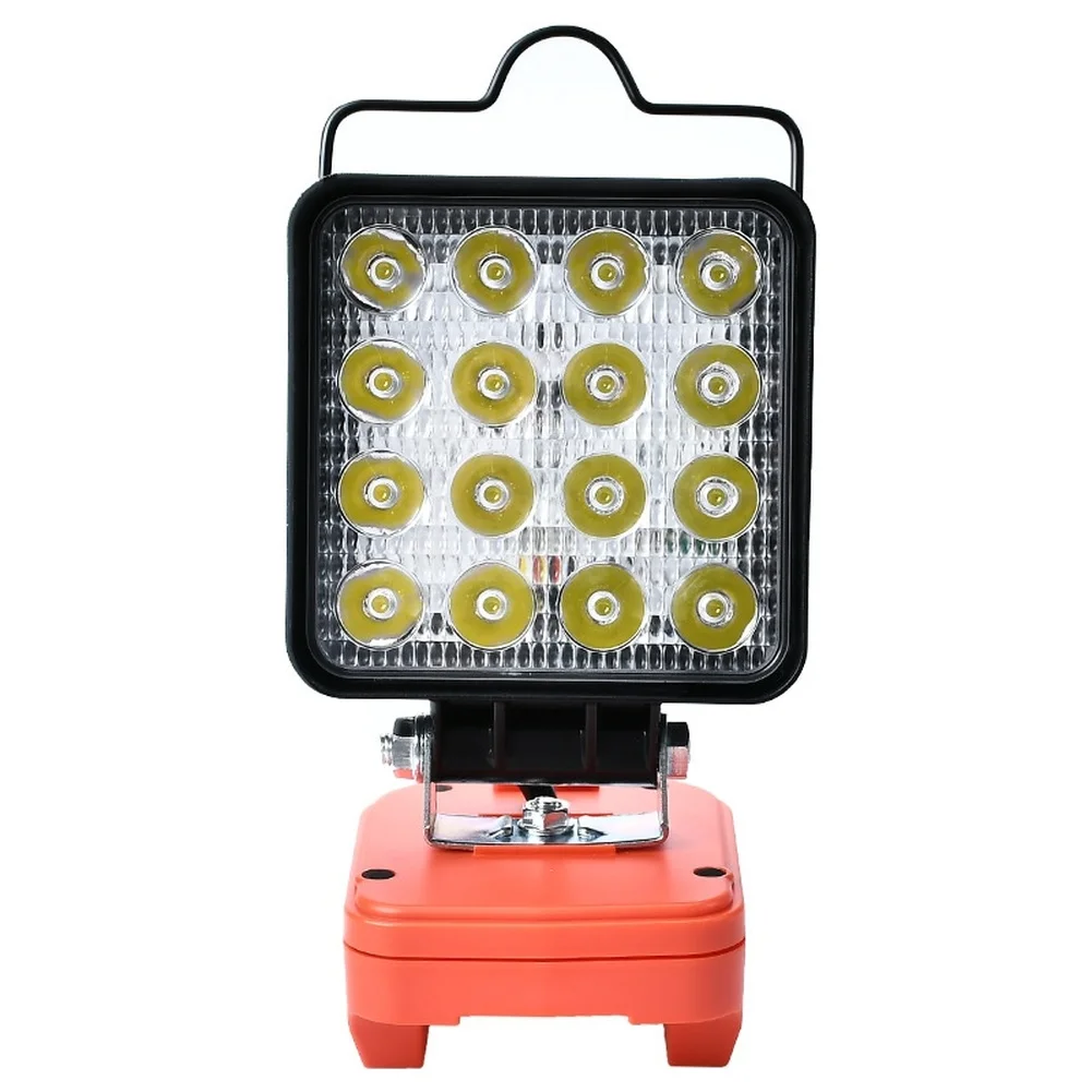 20V LED Work Light Rotatable Head USB-C Port 4 Inch 16 Beads Adjustable Brightness For Outdoor Engineering Lighting Tools